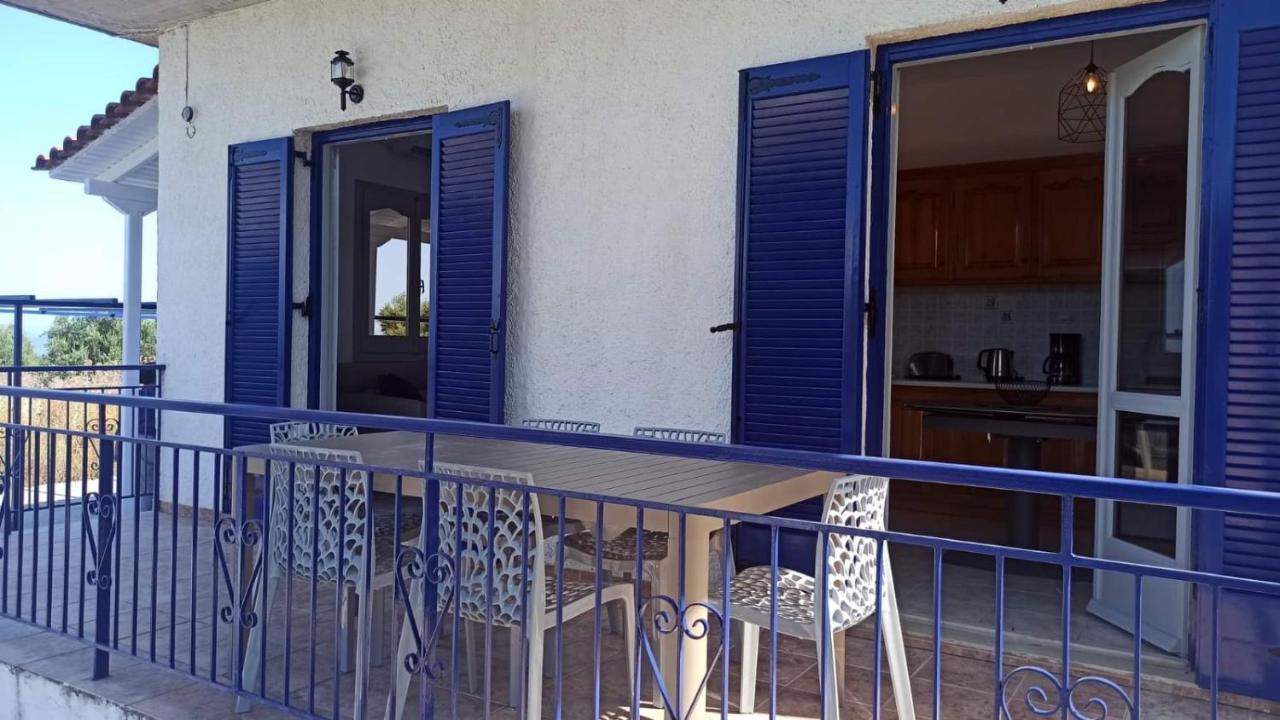 Villa Blue Cocoon - Chrani Messinia Peloponnese- Sea View 800 M From Beach Bagian luar foto