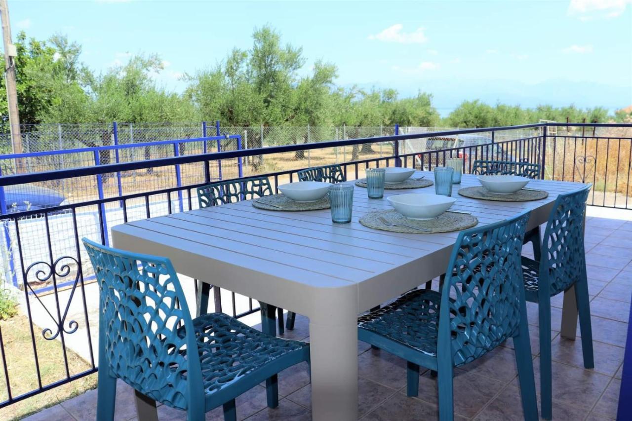 Villa Blue Cocoon - Chrani Messinia Peloponnese- Sea View 800 M From Beach Bagian luar foto