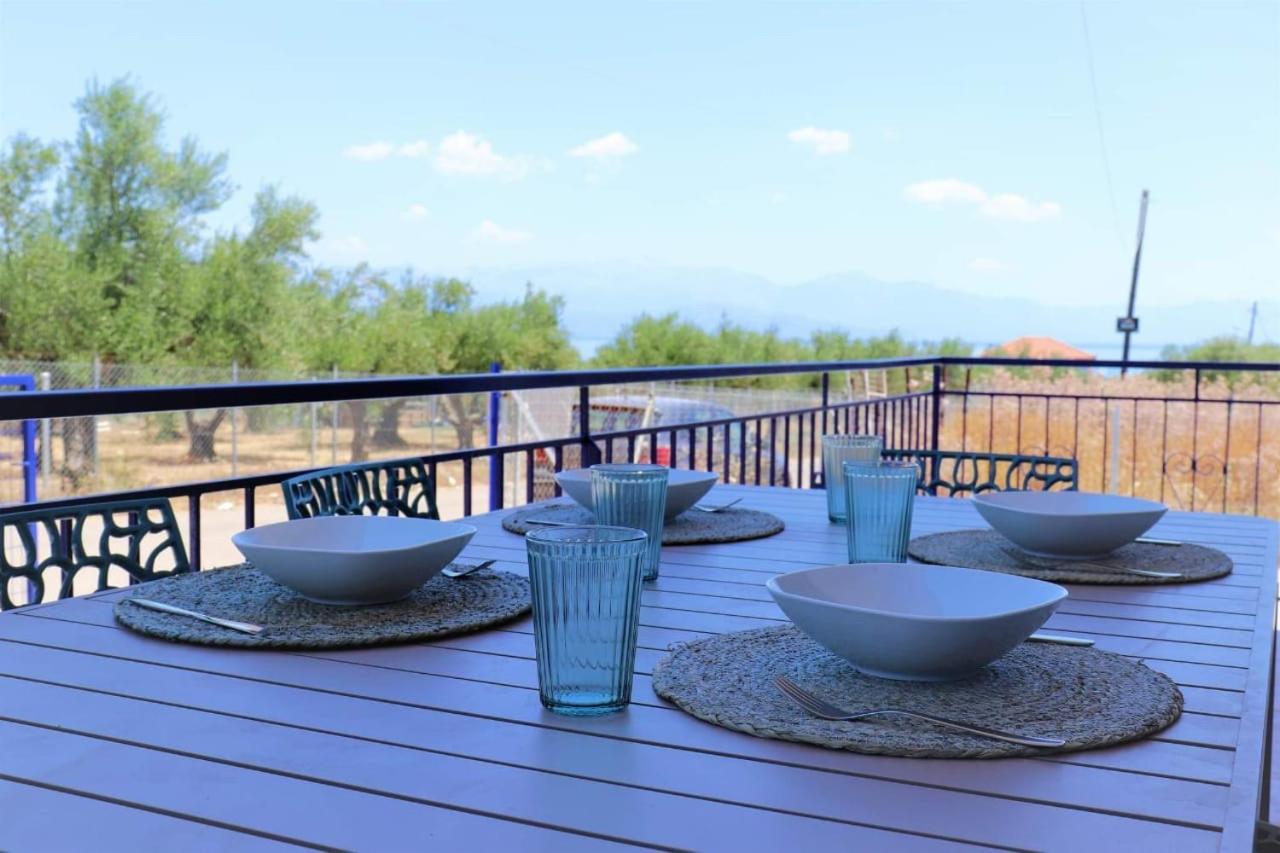 Villa Blue Cocoon - Chrani Messinia Peloponnese- Sea View 800 M From Beach Bagian luar foto