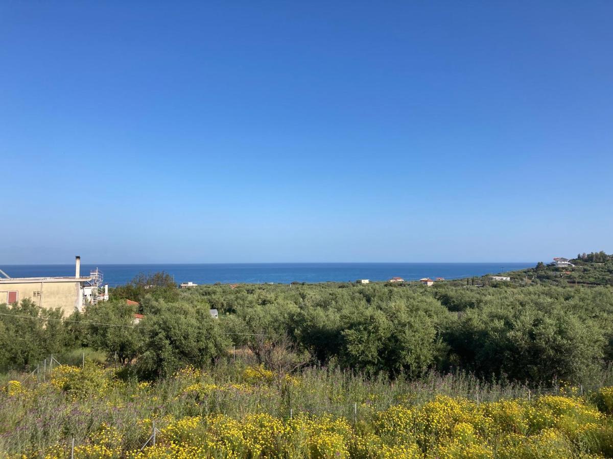 Villa Blue Cocoon - Chrani Messinia Peloponnese- Sea View 800 M From Beach Bagian luar foto
