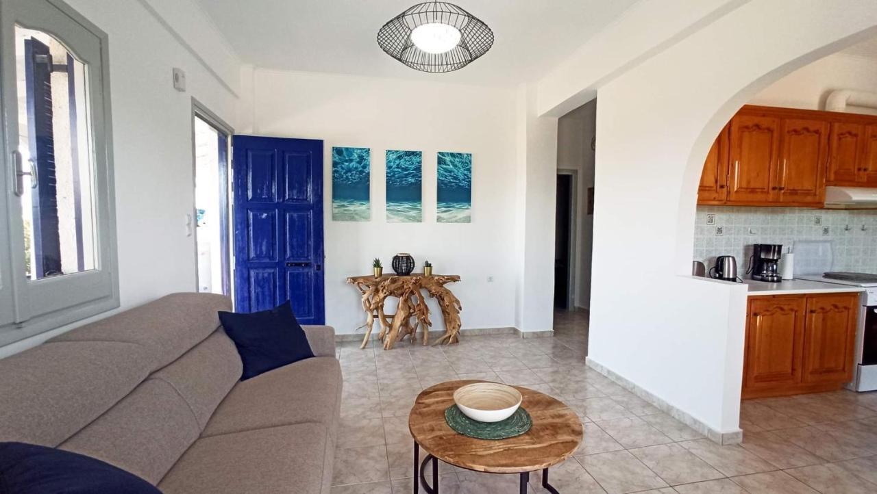 Villa Blue Cocoon - Chrani Messinia Peloponnese- Sea View 800 M From Beach Bagian luar foto