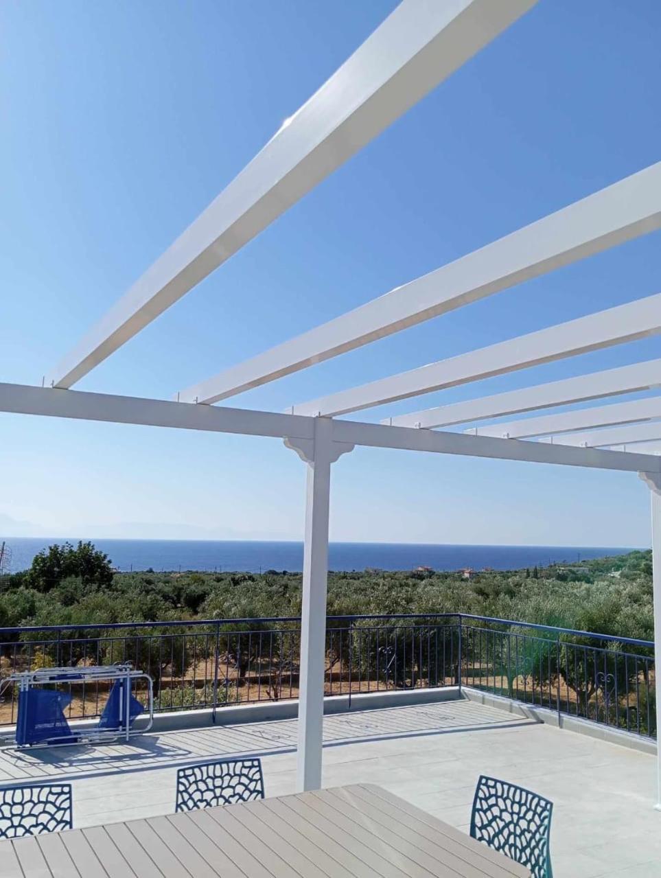 Villa Blue Cocoon - Chrani Messinia Peloponnese- Sea View 800 M From Beach Bagian luar foto
