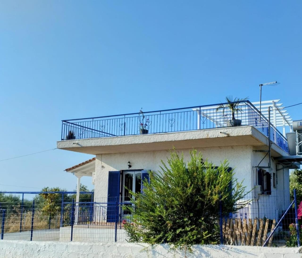 Villa Blue Cocoon - Chrani Messinia Peloponnese- Sea View 800 M From Beach Bagian luar foto